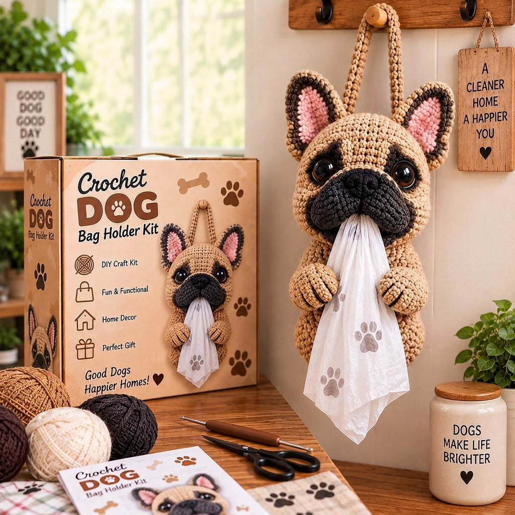 DIY Crochet Dog Bag Holder Kit – 6 Adorable Breeds