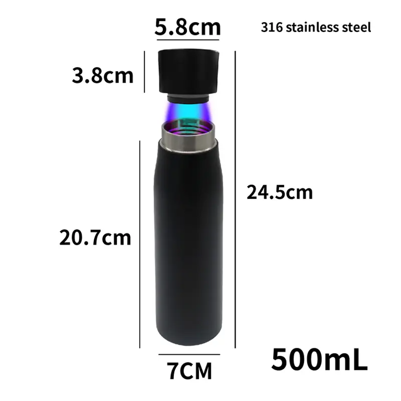 Sikunuo | Aquyn UV Light Water Bottle – Smart Water Bottle with UV Sterilization for Clean Drinking Water