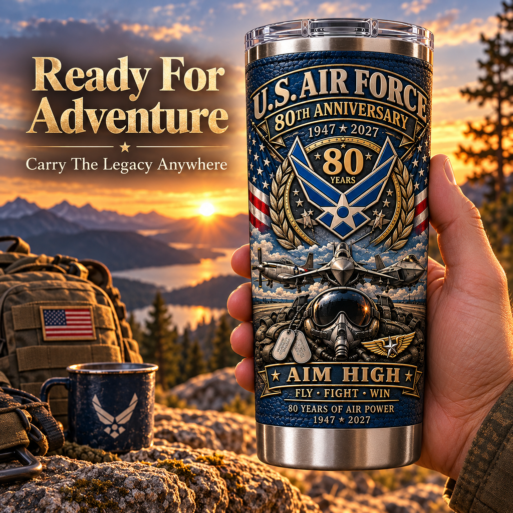 U.S. Air Force 80th Anniversary Insulated Travel Tumbler