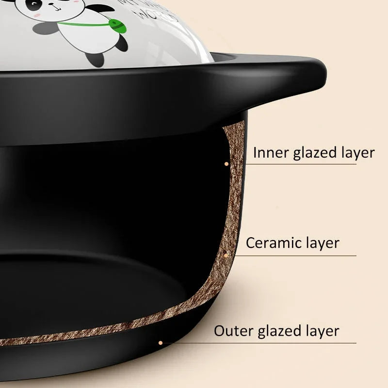 Sikunuo | Cute Panda Japanese Style Non-stick Frying Pan
