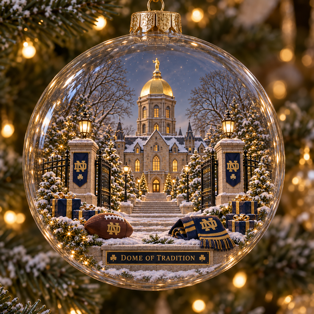 Play Like a Champion Today — Light-Up College Football Ornament