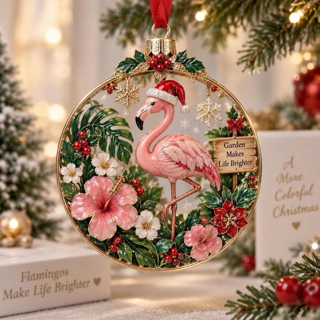 Christmas Floral Holiday Hanging Decoration Ornament
