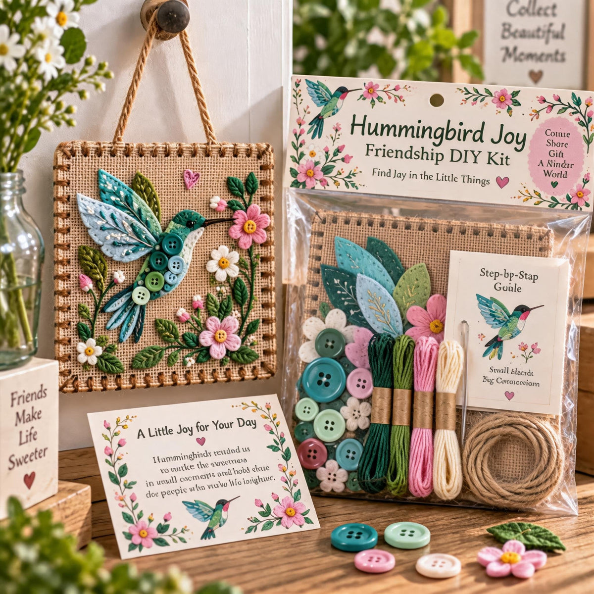 Button Friendship DIY Kit