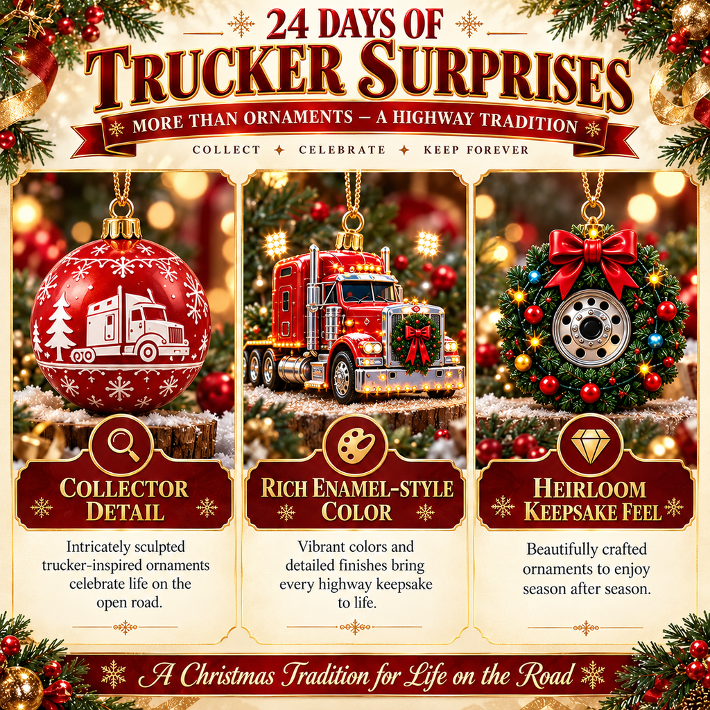 Trucker On The Way Christmas Advent Calendar