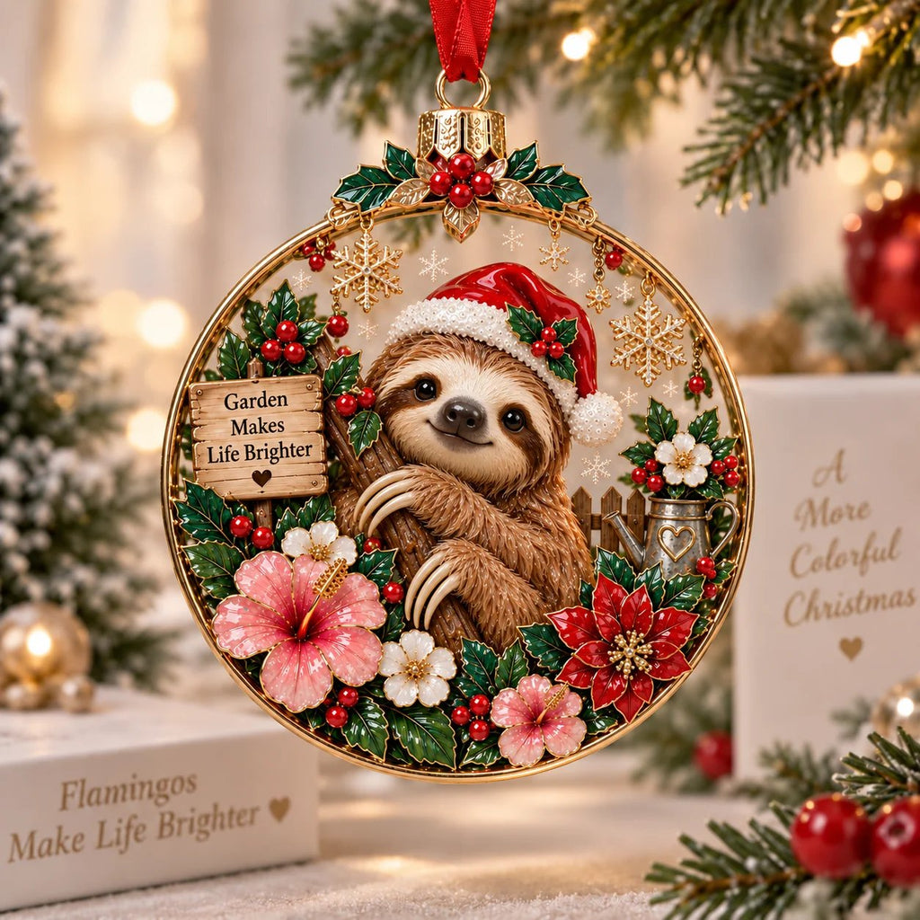 Christmas Floral Holiday Hanging Decoration Ornament
