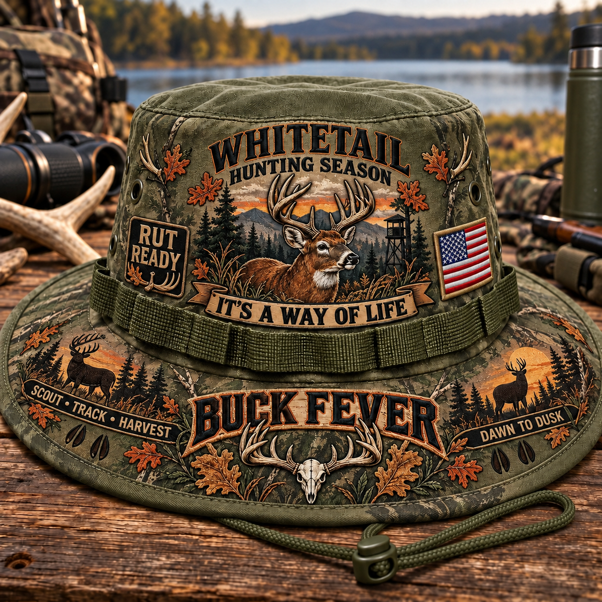 Whitetail Hunting Season Buck Fever Boonie Hat