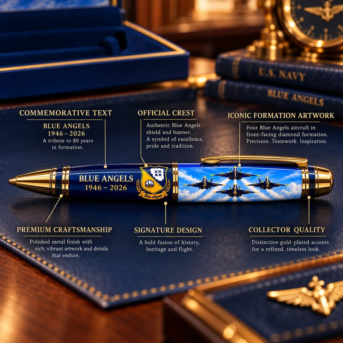 Blue Angels 80th Anniversary Commemorative Pen