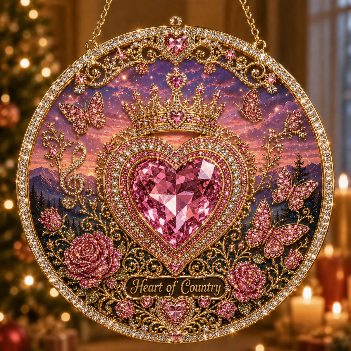 Forever in Song Memorial Diamond Art Hanging Ornament