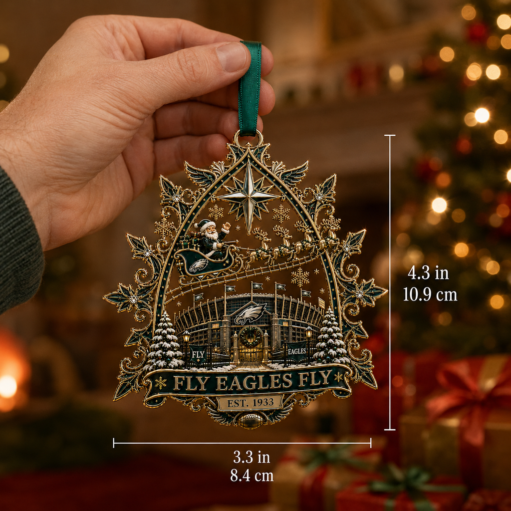 FLY EAGLES FLY Christmas Stadium Keepsake Ornament