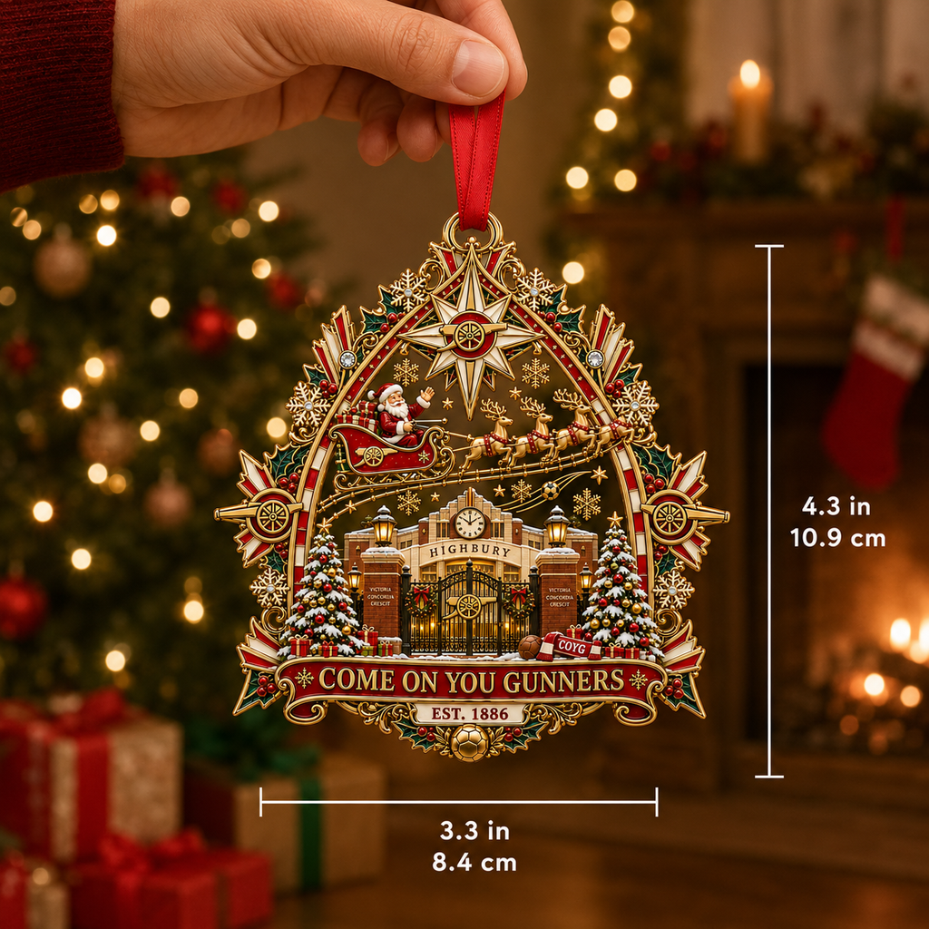 COME ON YOU GUNNERS Christmas Ornament