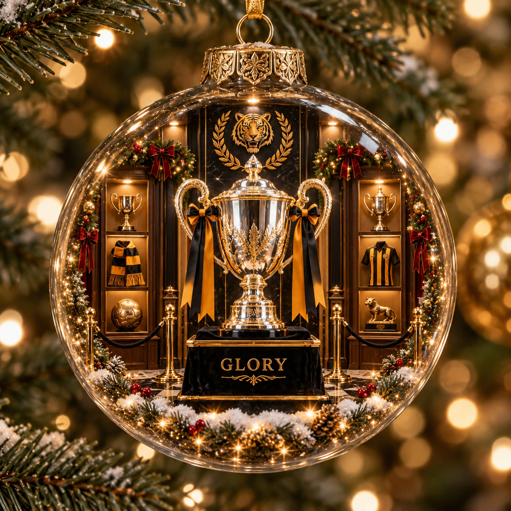 Roar with Pride Light-Up Football Heritage Ornament