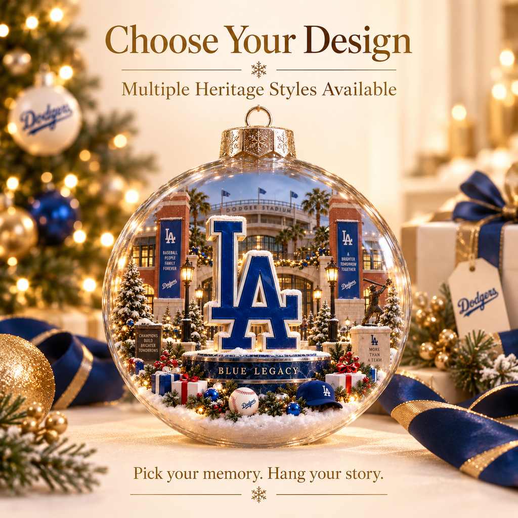 Think Blue — Light-Up Baseball Ornament
