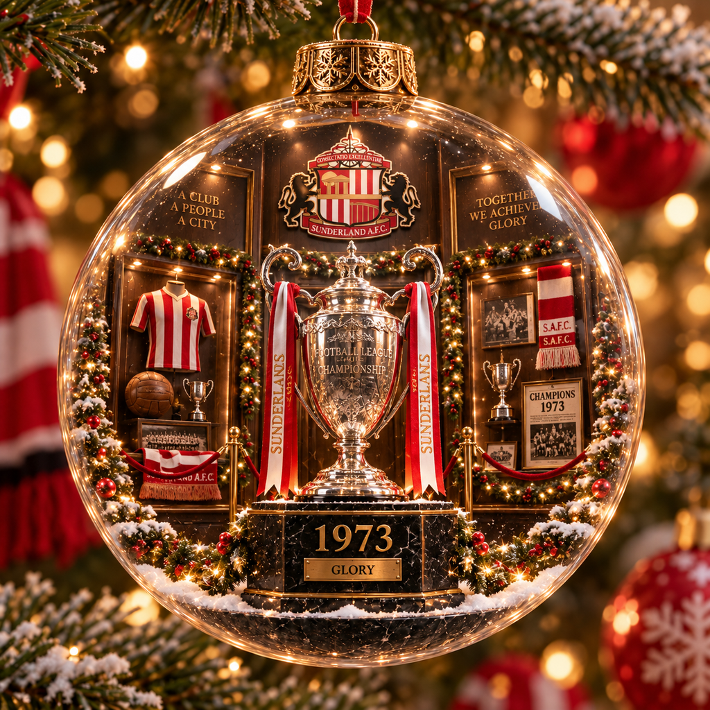 Ha’way the Lads – Light-Up Football Heritage Christmas Ornament
