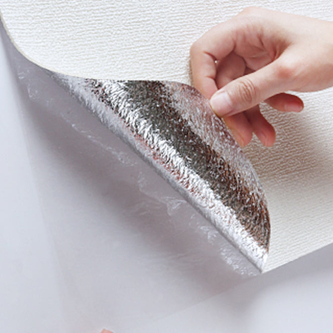 Sikunuo | Modern Tin Backsplash Panel Smooth Wall Ceiling 3D Stereo Wallpaper