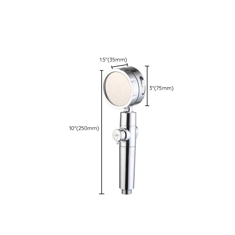Sikunuo | Modern Handheld Showerhead 3 Spray Round Metal Shower Heads