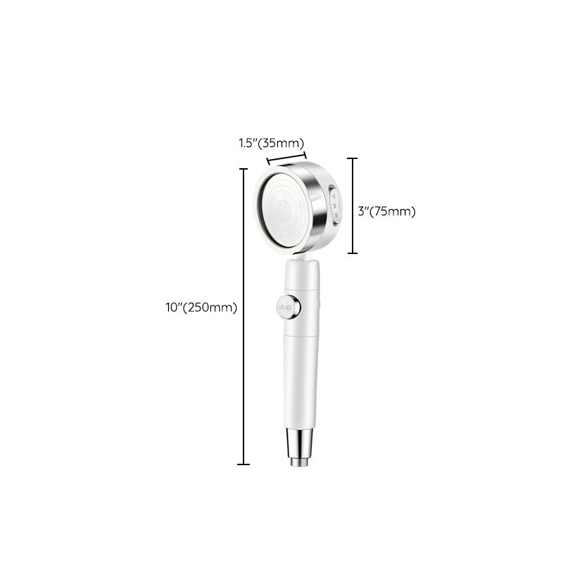 Sikunuo | Modern Handheld Showerhead 3 Spray Round Metal Shower Heads