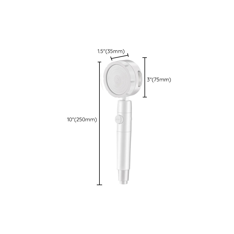 Sikunuo | Modern Handheld Showerhead 3 Spray Round Metal Shower Heads
