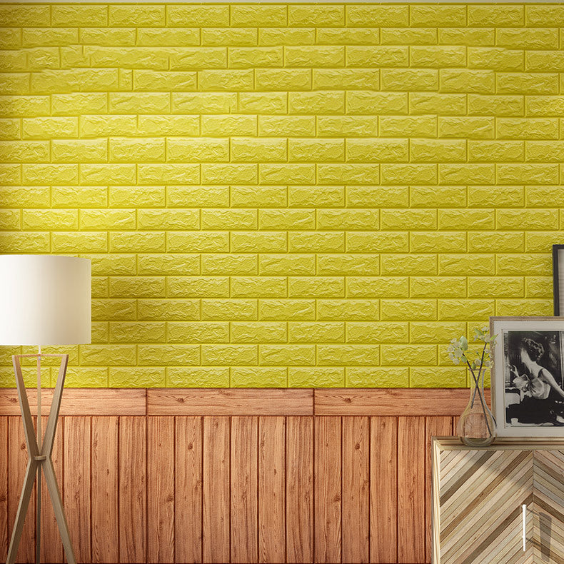 Sikunuo | Modern Tin Wall Paneling Smooth Wall Ceiling Wood Plank Set of 6