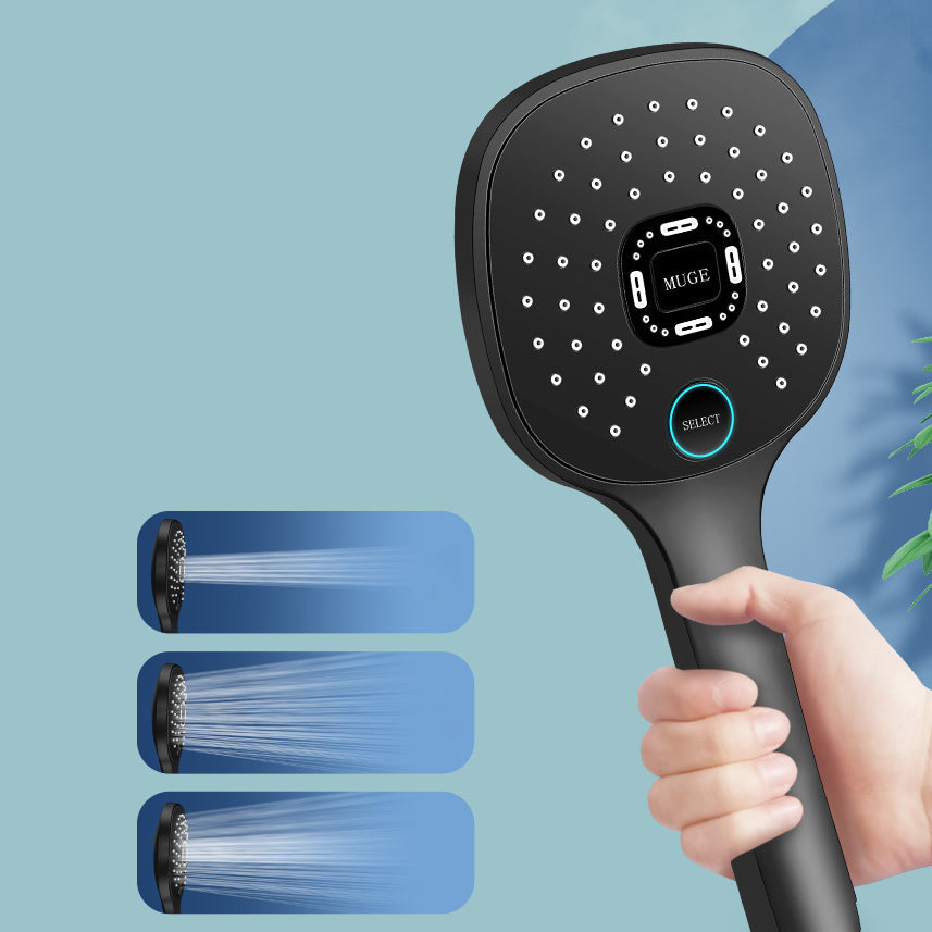 Sikunuo | Contemporary Handheld Supercharged Shower Head Square Metal Spray Head