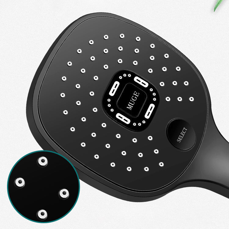 Sikunuo | Contemporary Handheld Supercharged Shower Head Square Metal Spray Head