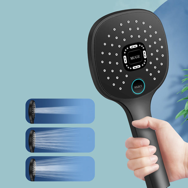 Sikunuo | Contemporary Handheld Supercharged Shower Head Square Metal Spray Head