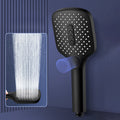 Sikunuo | Contemporary Fixed Head Square Supercharged Showerhead Combo