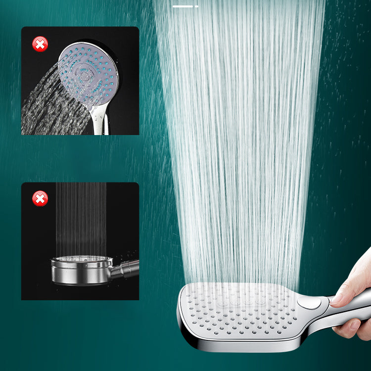 Sikunuo | Contemporary Fixed Head Square Supercharged Showerhead Combo