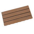 Sikunuo | Interlocking composite deck tiles Striped pattern patio tiles