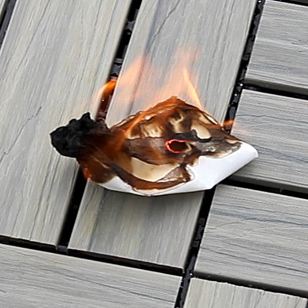 Sikunuo | Interlocking composite deck tiles Striped pattern patio tiles