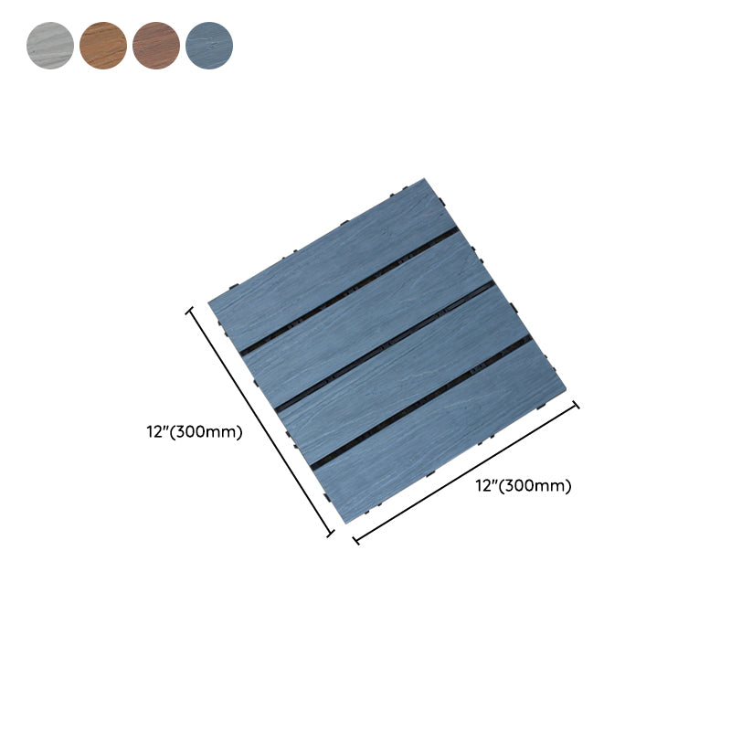 Sikunuo | Interlocking composite deck tiles Striped pattern patio tiles