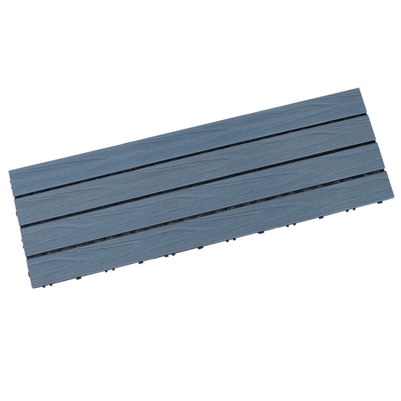 Sikunuo | Square Patio Tiles Interlocking Striped Pattern Deck Board