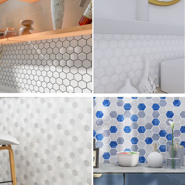 Sikunuo | Square Peel and Stick Back Wall Modern Plastic Peel and Stick Back Wall