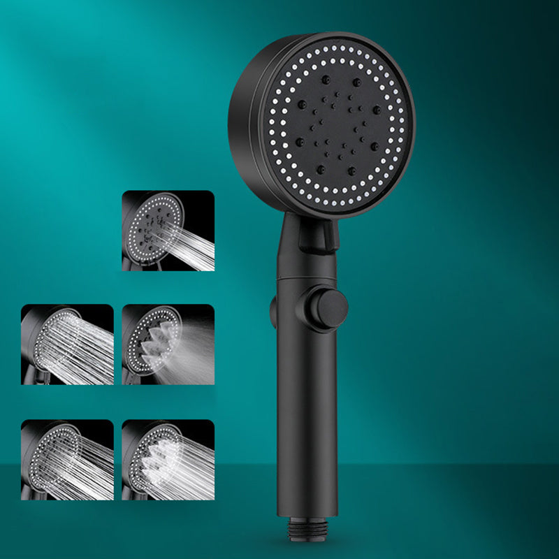 Sikunuo | 5 Sprays Shower Head Round Wall Mounted Plastic Wall Connector Holder Handheld Shower Head