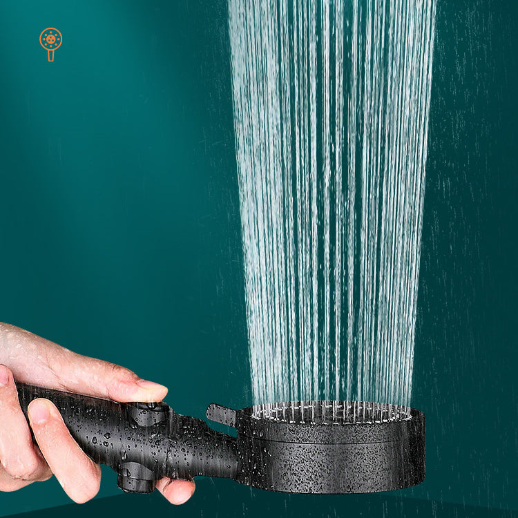 Sikunuo | Round Handheld Showerhead Modern Plastic Head with Self-Cleaning