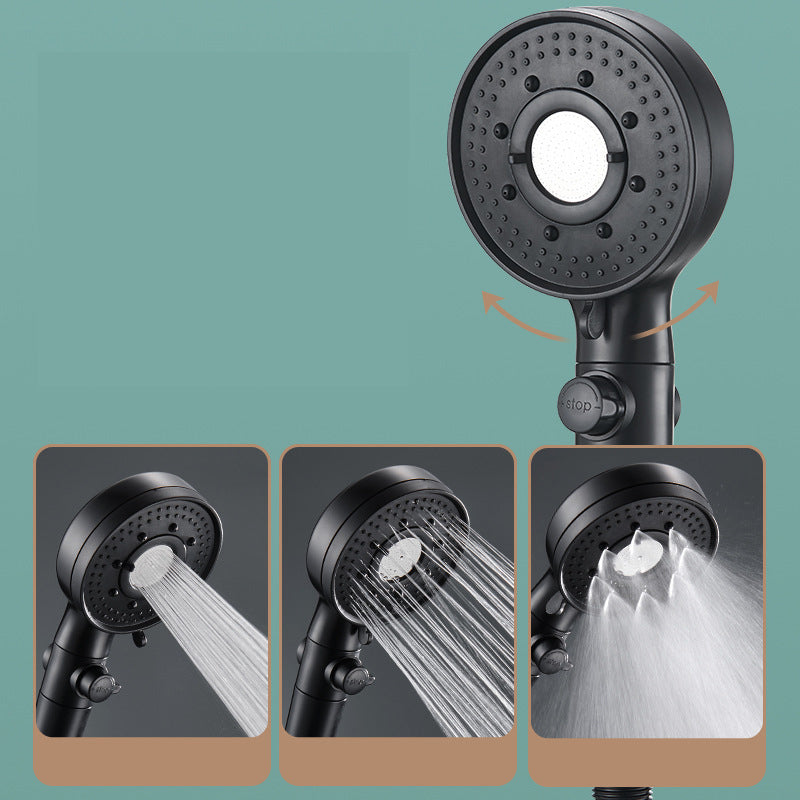 Sikunuo | Round Shower Head Plastic Modern Shower Head with Adjustable Spray Pattern