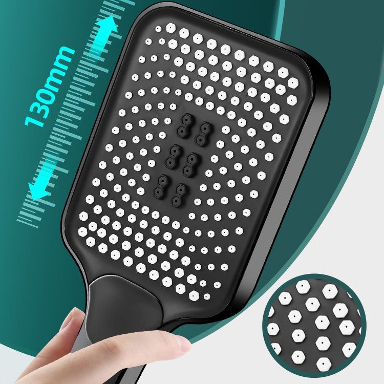 Sikunuo | Contemporary Handheld Supercharged Showerhead Square 3 Settings Spray Head