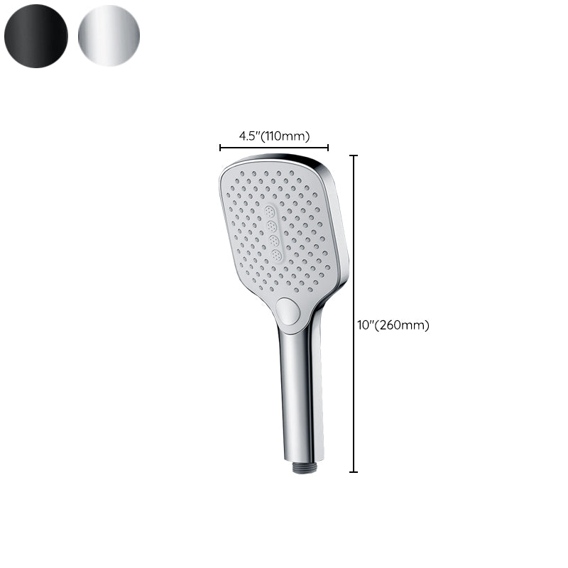 Sikunuo | Contemporary Fixed Shower Head Square Metal Shower Head Combo