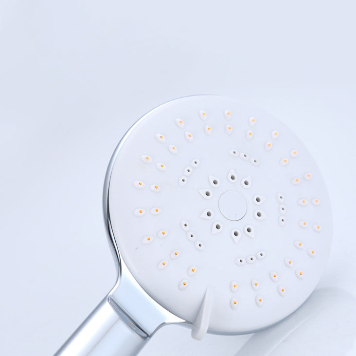 Sikunuo | Silver Shower Head Combo Metal Modern 5 Spray Pattern Shower Heads