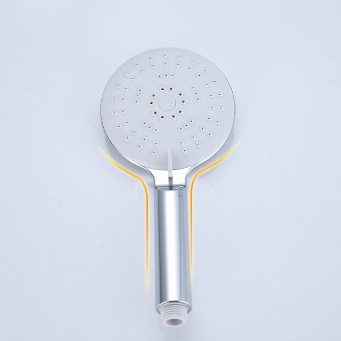 Sikunuo | Silver Shower Head Combo Metal Modern 5 Spray Pattern Shower Heads