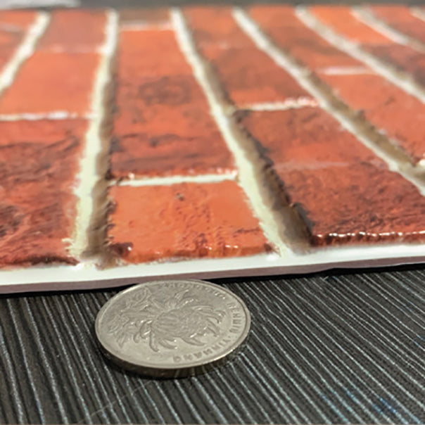 Sikunuo | Plastic Peel & Stick Subway Tile 3D Subway Tile with Slip-Resistant Surface