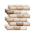 Sikunuo | Plastic Peel & Stick Subway Tile 3D Subway Tile with Slip-Resistant Surface