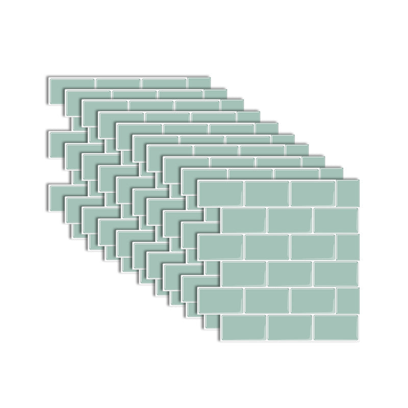 Sikunuo | Modern Peel and Stick Tiles PVC Subway Tile Peel and Stick Wall Tile for Bathroom