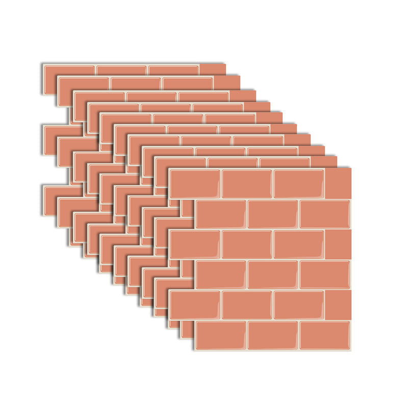 Sikunuo | Modern Peel and Stick Tiles PVC Subway Tile Peel and Stick Wall Tile for Bathroom