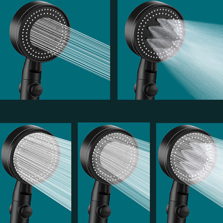 Sikunuo | Modern Shower Head Adjustable Spray Pattern Round Plastic Hand Shower