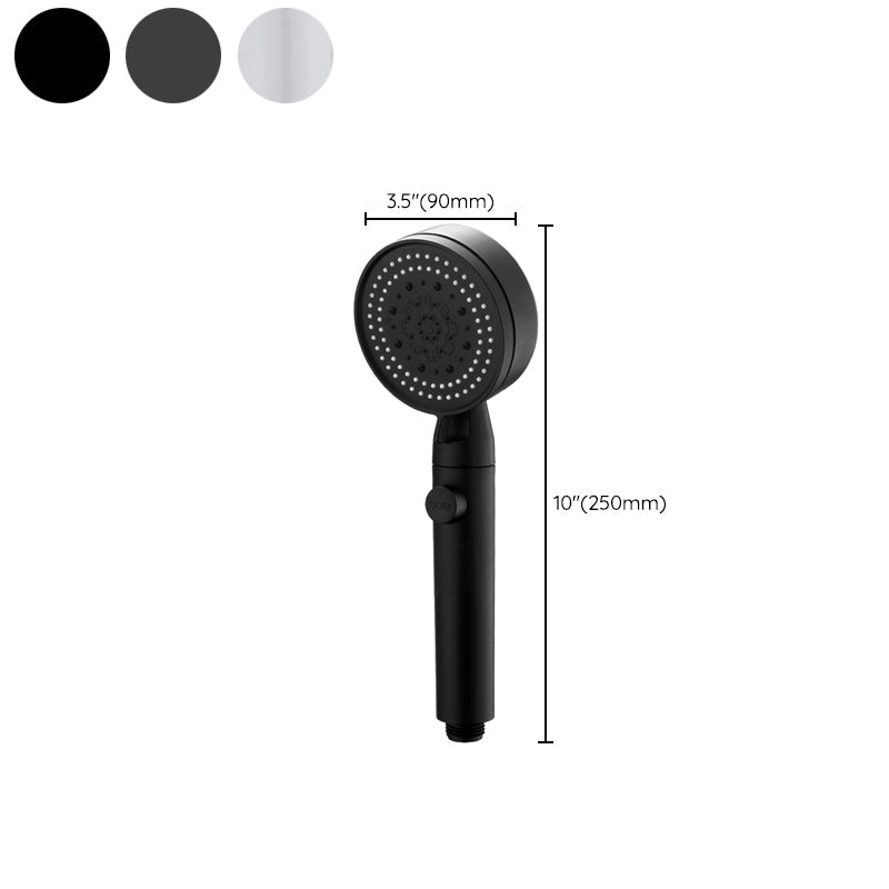 Sikunuo | Modern Shower Head Adjustable Spray Pattern Round Plastic Hand Shower