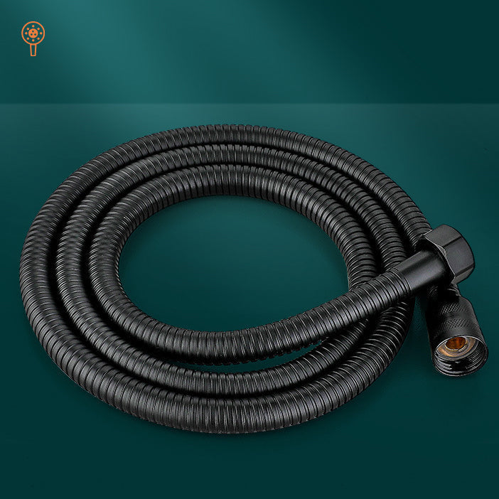 Sikunuo | Classic Shower Head Adjustable Spray Pattern Round Shower Head in Black