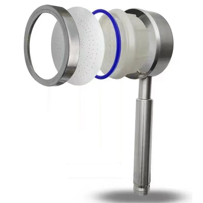 Sikunuo | Classic Round Shower Head Metal Standard Handheld Shower Head