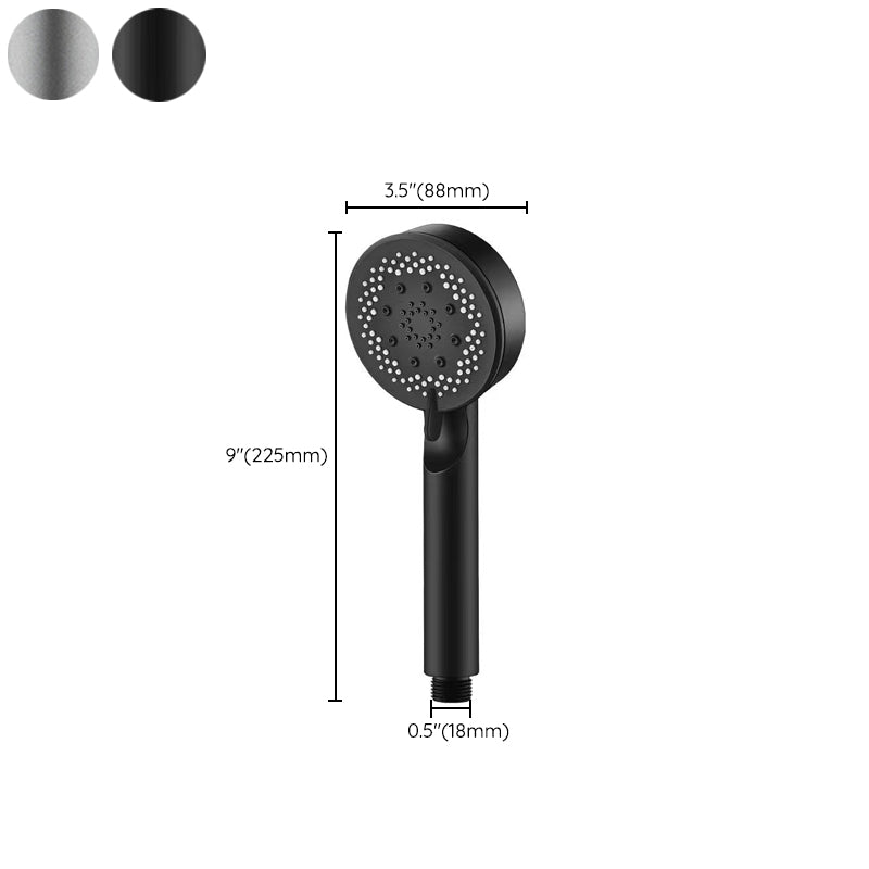 Sikunuo | Classic Plastic Shower Head 5 Settings Round Handheld Shower Heads
