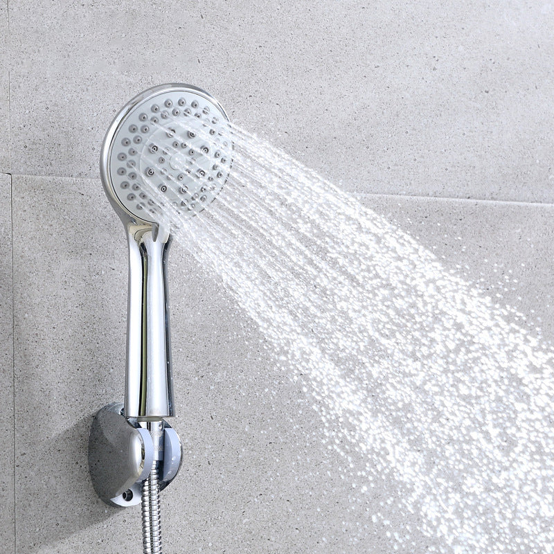 Sikunuo | Modern adjustable shower head Round Metal Handheld Shower Head