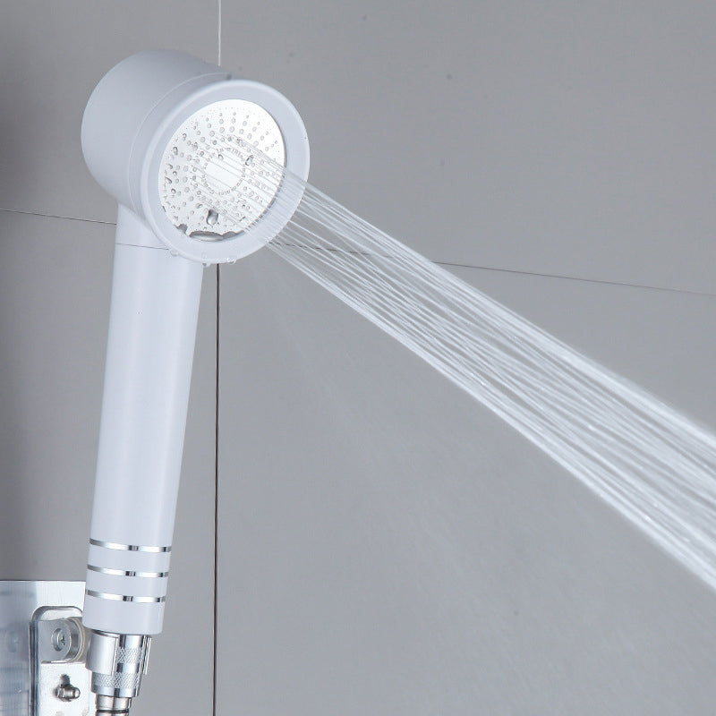 Sikunuo | Contemporary Shower Head Combination White Adjustable Hand Shower